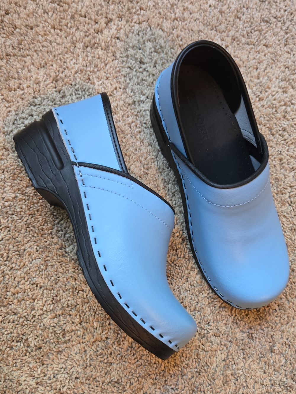 Bjork Light Blue Ella Clogs
